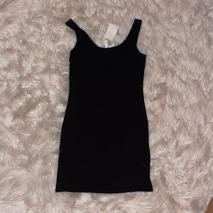 h&m black tight dress nwt